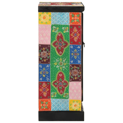 vidaXL Buffet peint à la main avec portes 53x30x75 cm Bois de manguier massif