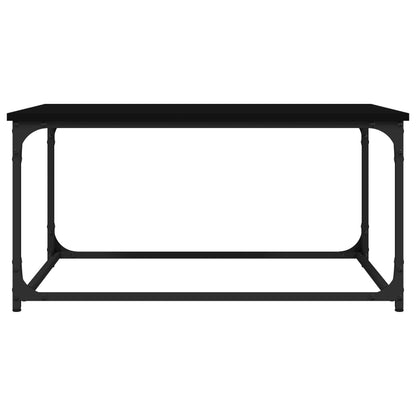 vidaXL Couchtisch Schwarz 80x50x40 cm Holzwerkstoff und Eisen
