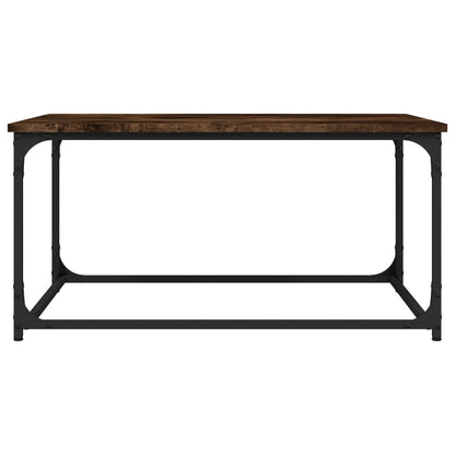 vidaXL Couchtisch Räuchereiche 80x50x40 cm Holzwerkstoff und Eisen