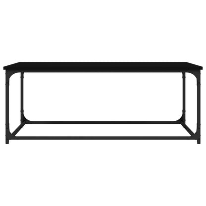 vidaXL Couchtisch Schwarz 102x50x40 cm Holzwerkstoff und Eisen