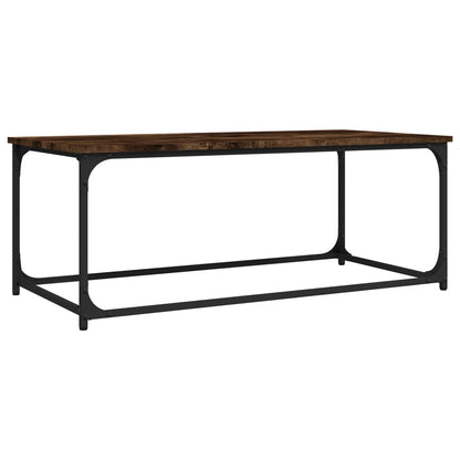 vidaXL Couchtisch Räuchereiche 102x50x40 cm Holzwerkstoff und Eisen