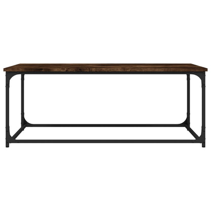 vidaXL Couchtisch Räuchereiche 102x50x40 cm Holzwerkstoff und Eisen