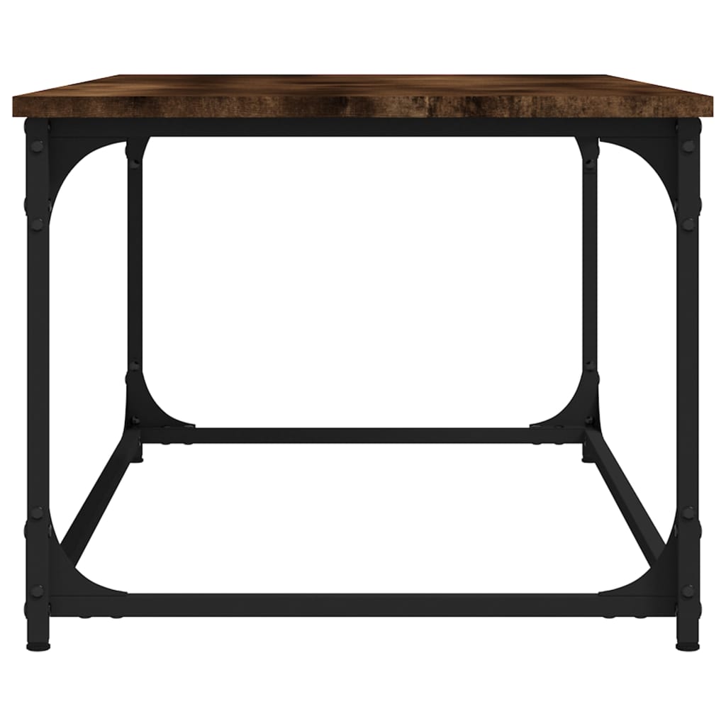vidaXL Couchtisch Räuchereiche 102x50x40 cm Holzwerkstoff und Eisen