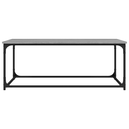 vidaXL Couchtisch Grau Sonoma 102x50x40 cm Holzwerkstoff und Eisen