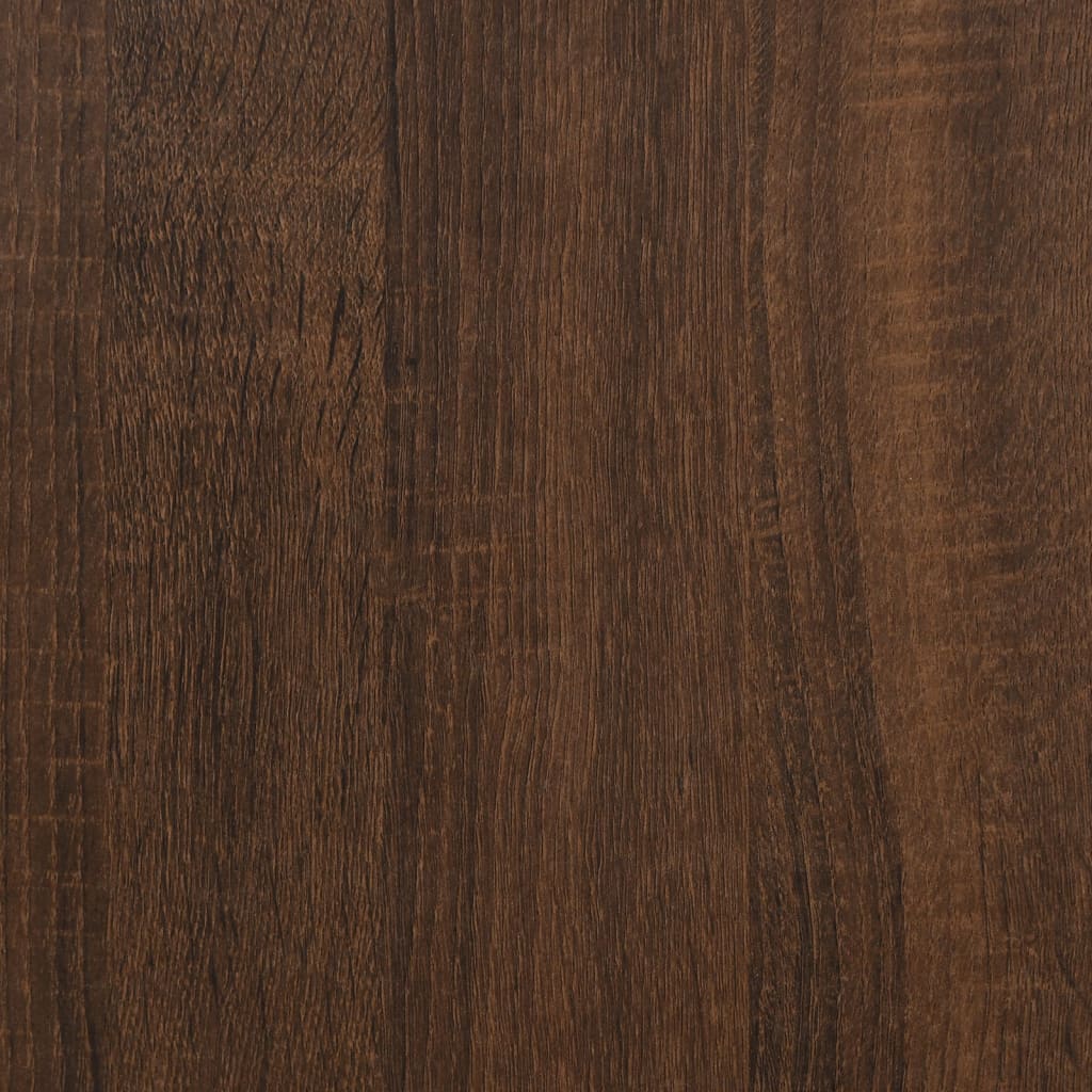 vidaXL Couchtisch Braun Eichen-Optik 102x50x40 cm Holzwerkstoff Eisen