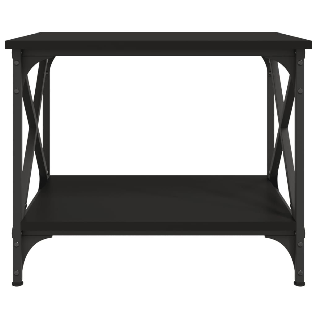 vidaXL Beistelltisch Schwarz 55x38x45 cm Holzwerkstoff