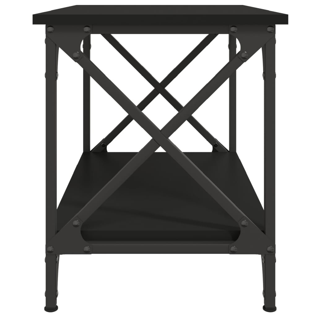 vidaXL Beistelltisch Schwarz 55x38x45 cm Holzwerkstoff