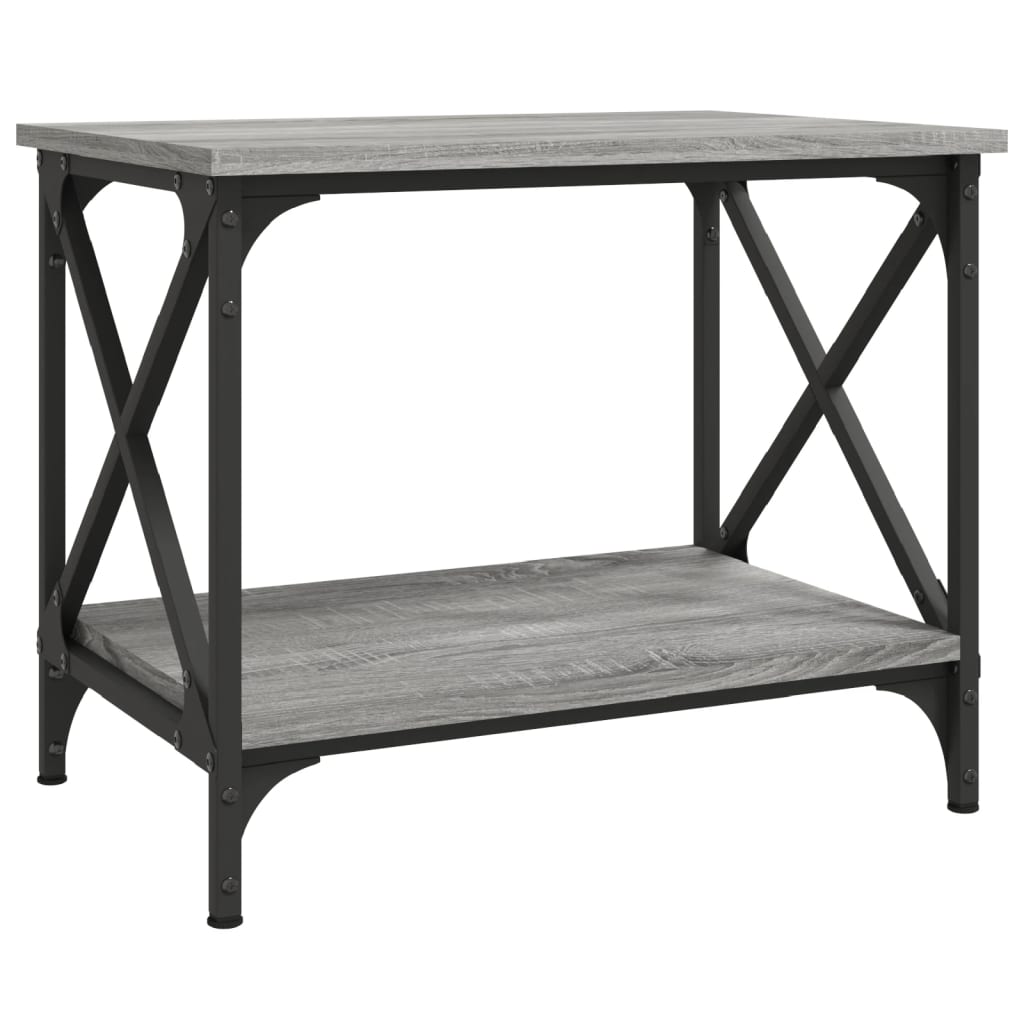 vidaXL Beistelltisch Grau Sonoma 55x38x45 cm Holzwerkstoff