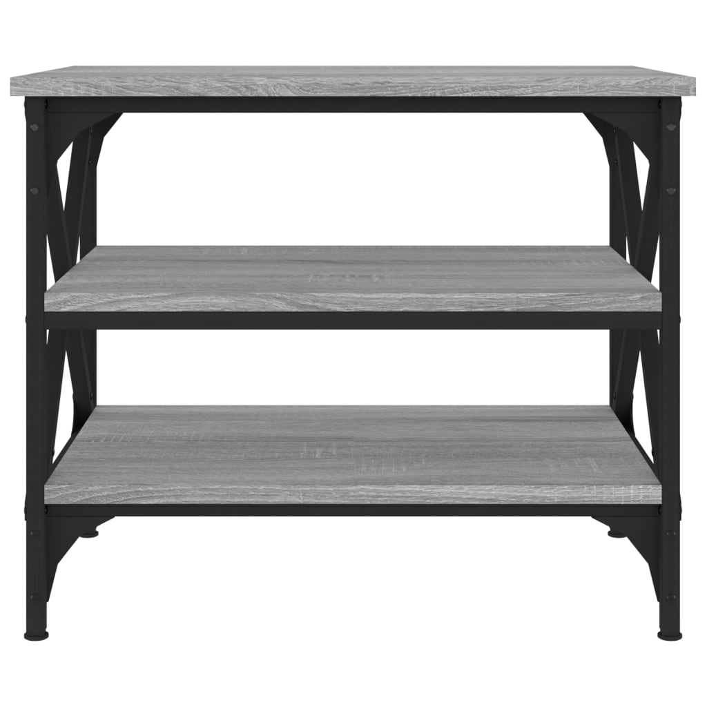 vidaXL Beistelltisch Grau Sonoma 55x38x45 cm Holzwerkstoff