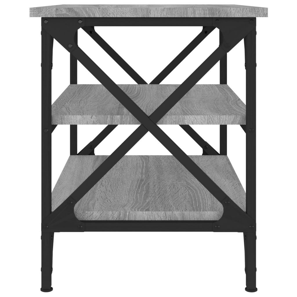 vidaXL Beistelltisch Grau Sonoma 55x38x45 cm Holzwerkstoff