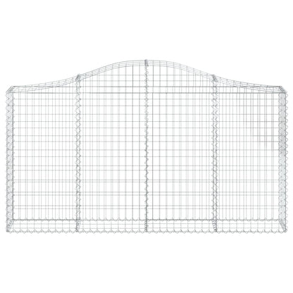 vidaXL Gabionen mit Hochbogen 5 Stk. 200x30x100/120cm Verzinktes Eisen