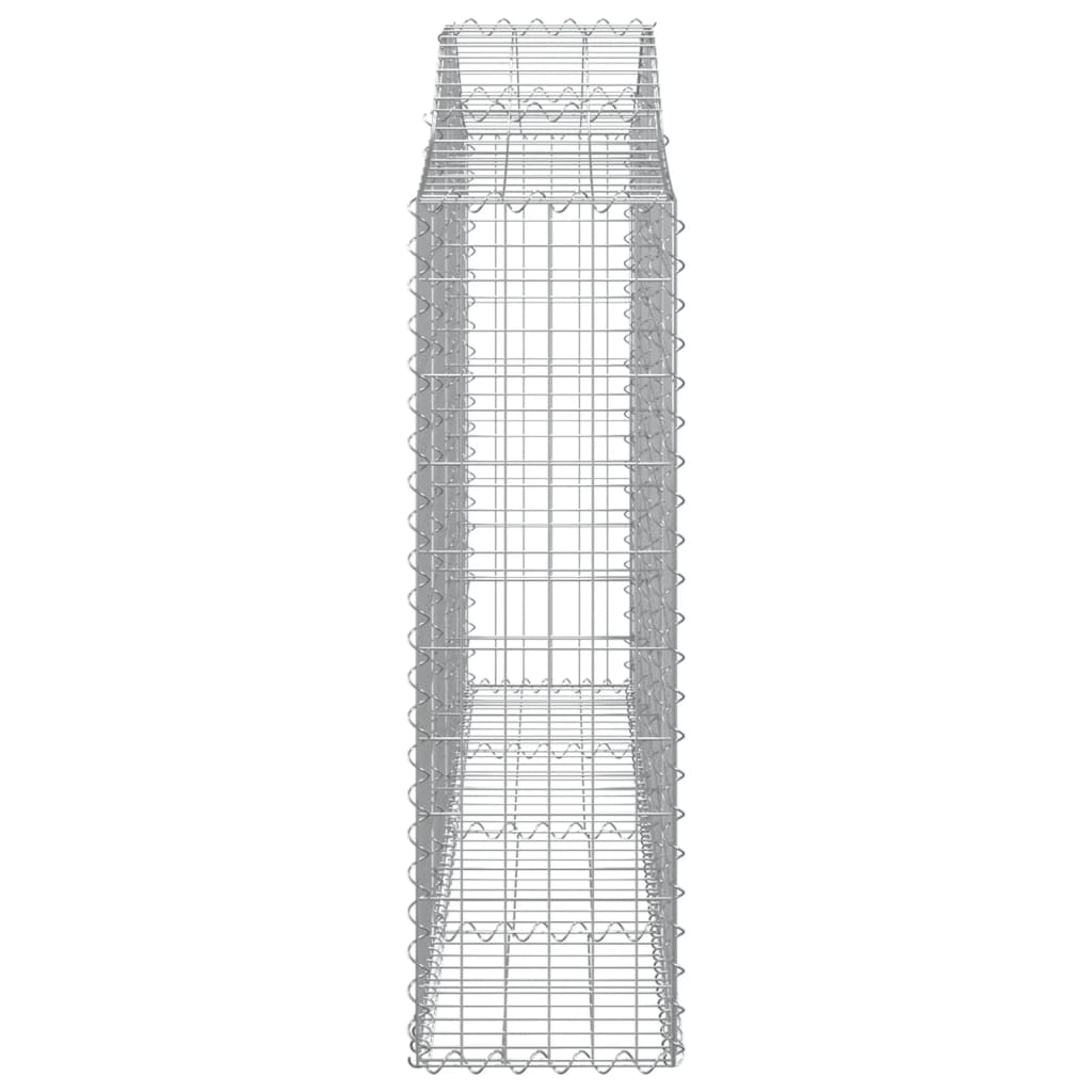 vidaXL Gabionen mit Hochbogen 20Stk. 200x30x100/120cm Verzinktes Eisen