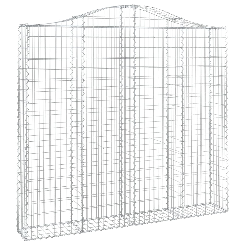 vidaXL Gabionen mit Hochbogen 6 Stk. 200x30x180/200cm Verzinktes Eisen