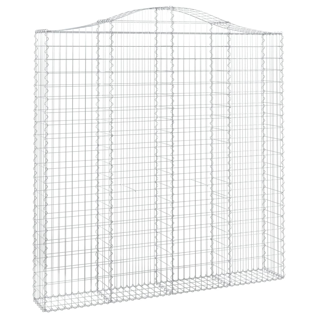 vidaXL Gabions avec arche 13 pcs 200x30x200/220 cm Fer galvanisé