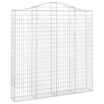 vidaXL Gabions avec arche 13 pcs 200x30x200/220 cm Fer galvanisé