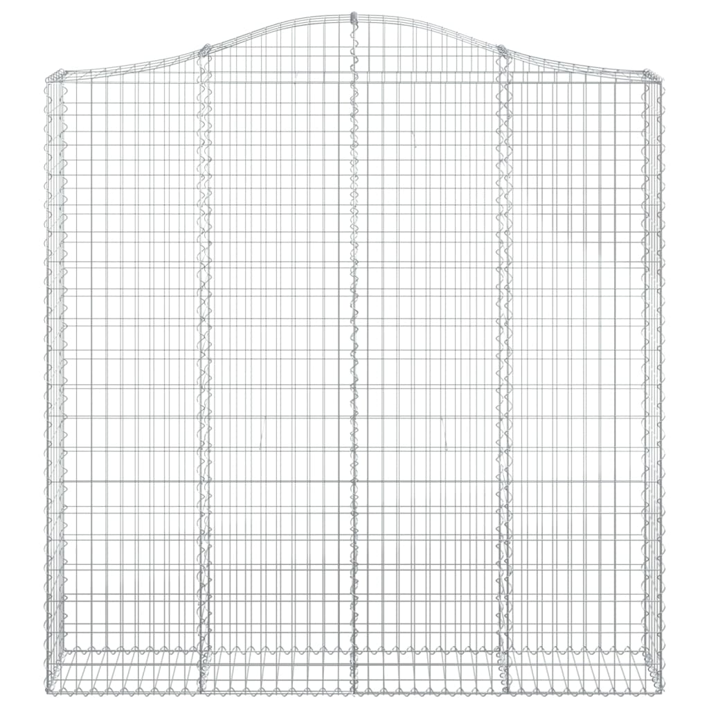 vidaXL Gabions avec arche 13 pcs 200x30x200/220 cm Fer galvanisé