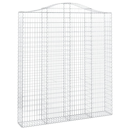 vidaXL Gabions avec arche 3 pcs 200x30x220/240 cm Fer galvanisé