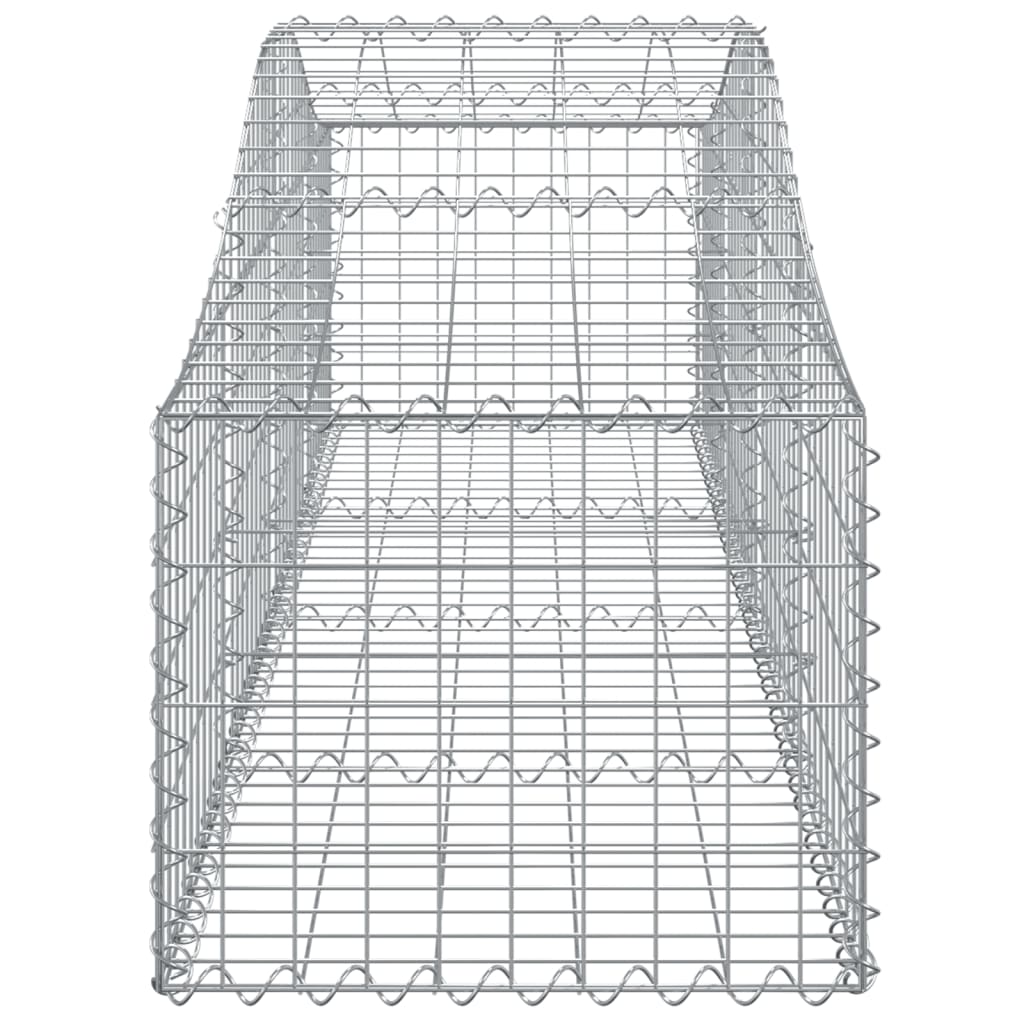 vidaXL Gabions avec arche haute 18 pcs 200x50x40/60 cm Fer galvanisé