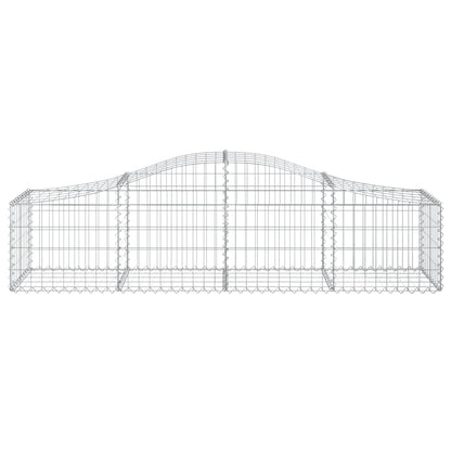 vidaXL Gabionen mit Hochbogen 20 Stk. 200x50x40/60 cm Verzinktes Eisen