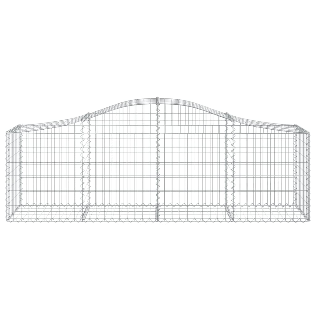 vidaXL Gabions avec arche 8 pcs. 200x50x60/80 cm Fer galvanisé