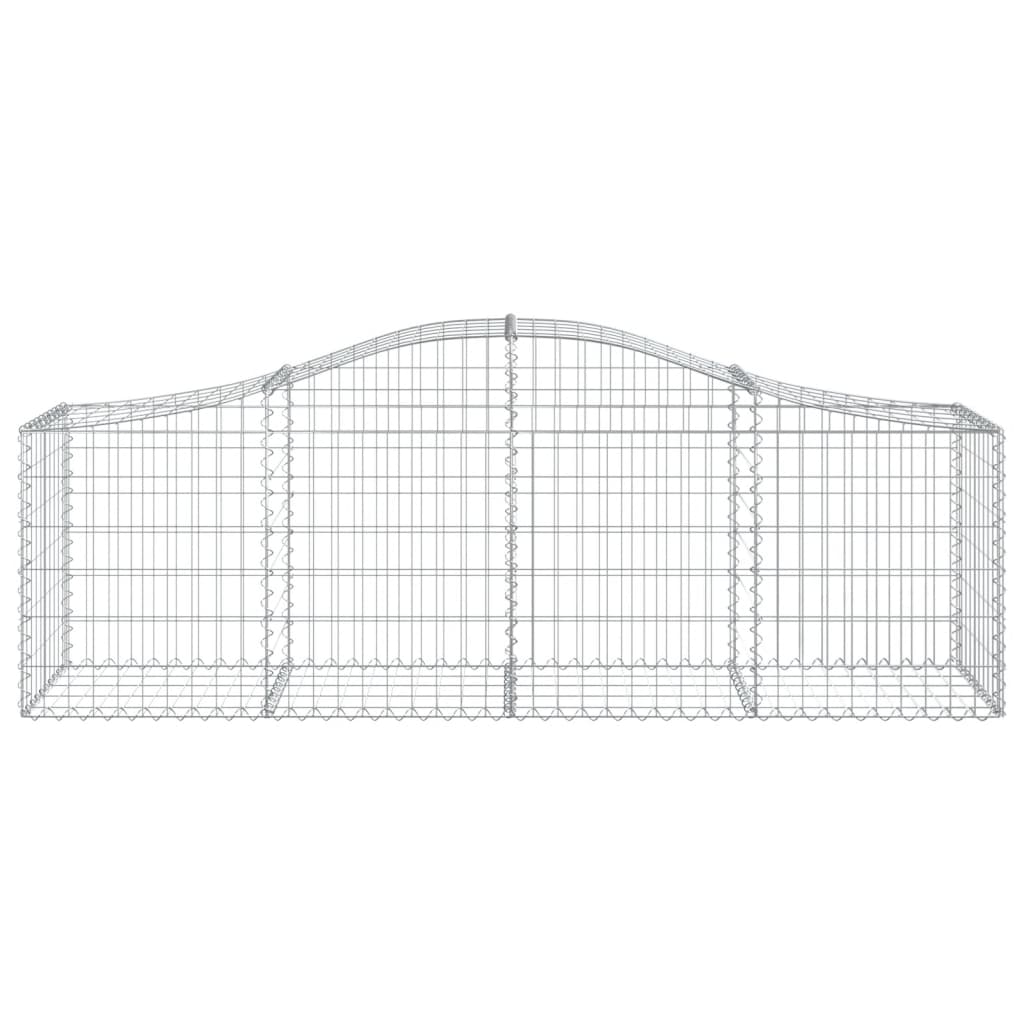 vidaXL Gabions avec arche 12 pcs 200x50x60/80 cm Fer galvanisé
