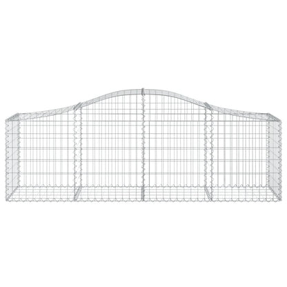 vidaXL Gabions avec arche 12 pcs 200x50x60/80 cm Fer galvanisé