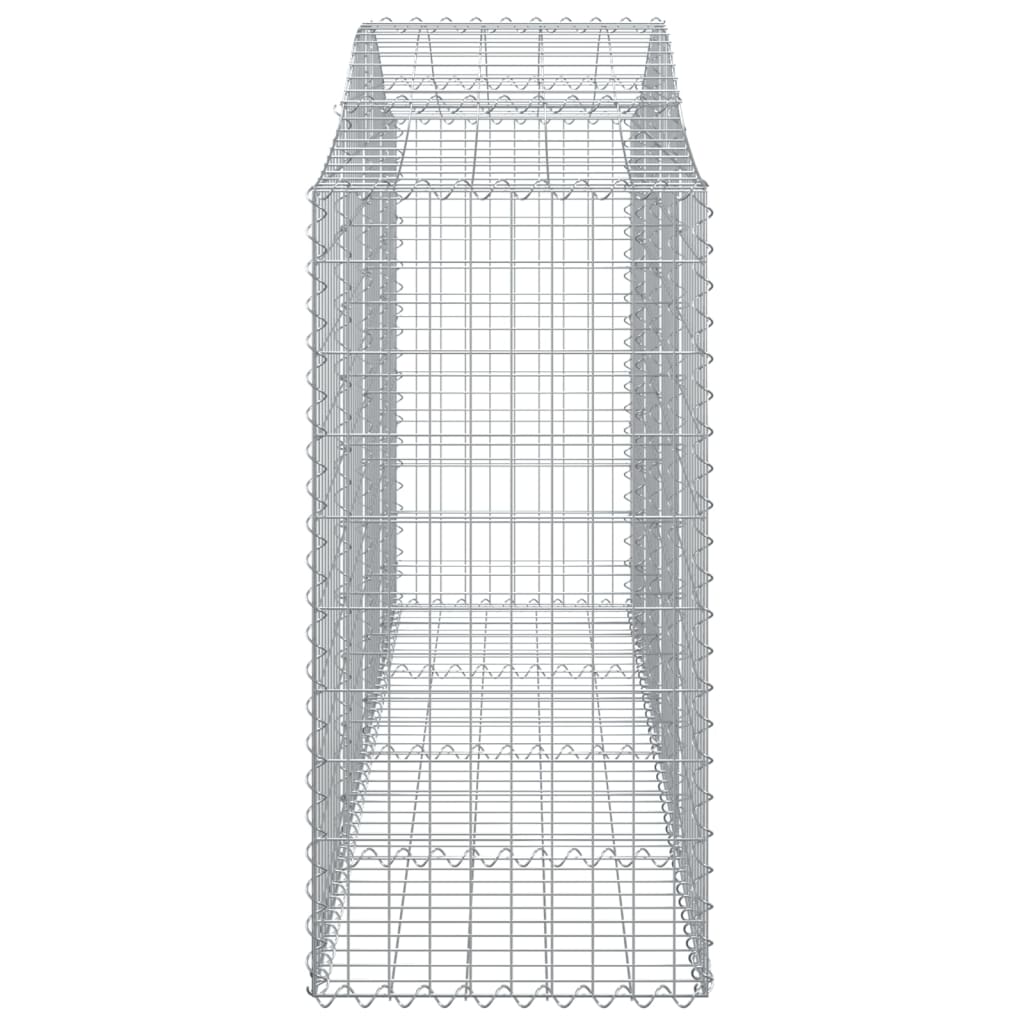 vidaXL Gabions avec arche haute 13 pcs 200x50x120/140 cm Fer galvanisé