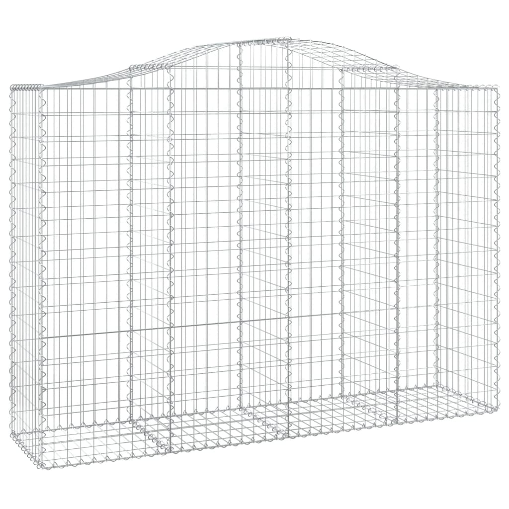 vidaXL Gabions à arche surélevée 11 p. 200x50x140/160 cm Fer galvanisé