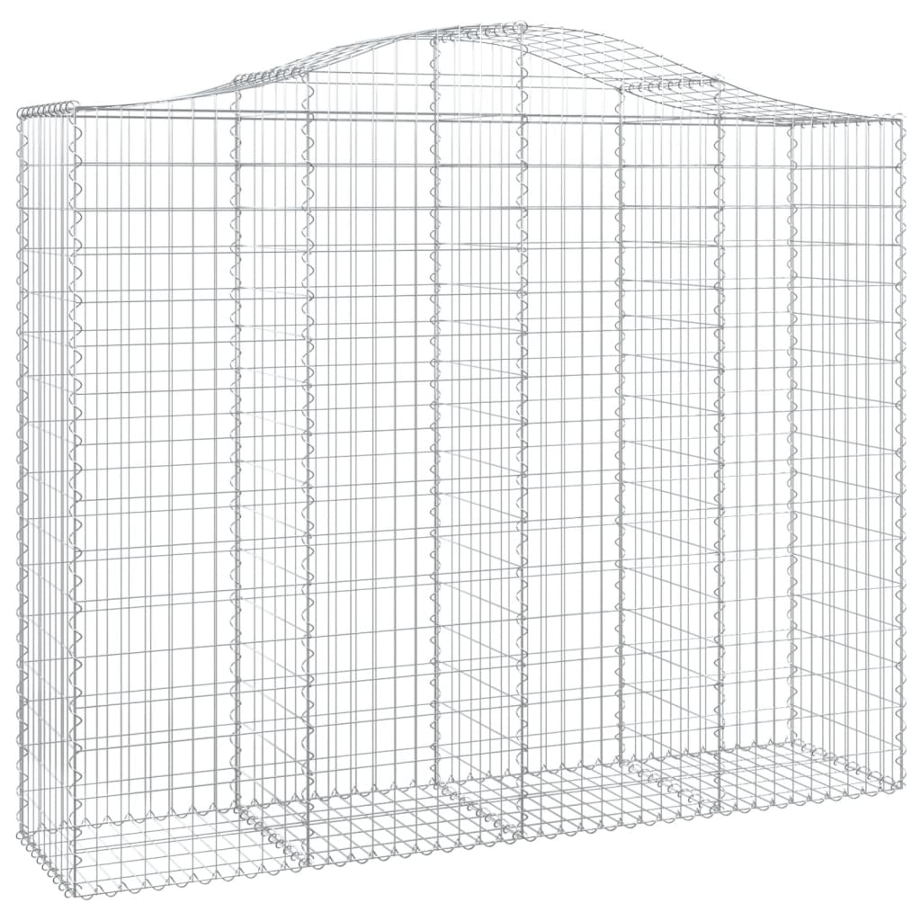 vidaXL Gabions avec arche haute 13 pcs 200x50x160/180 cm Fer galvanisé