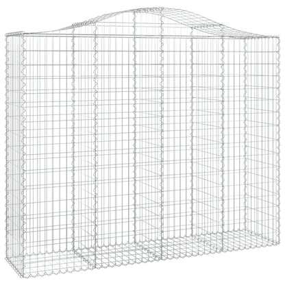 vidaXL Gabions avec arche haute 13 pcs 200x50x160/180 cm Fer galvanisé
