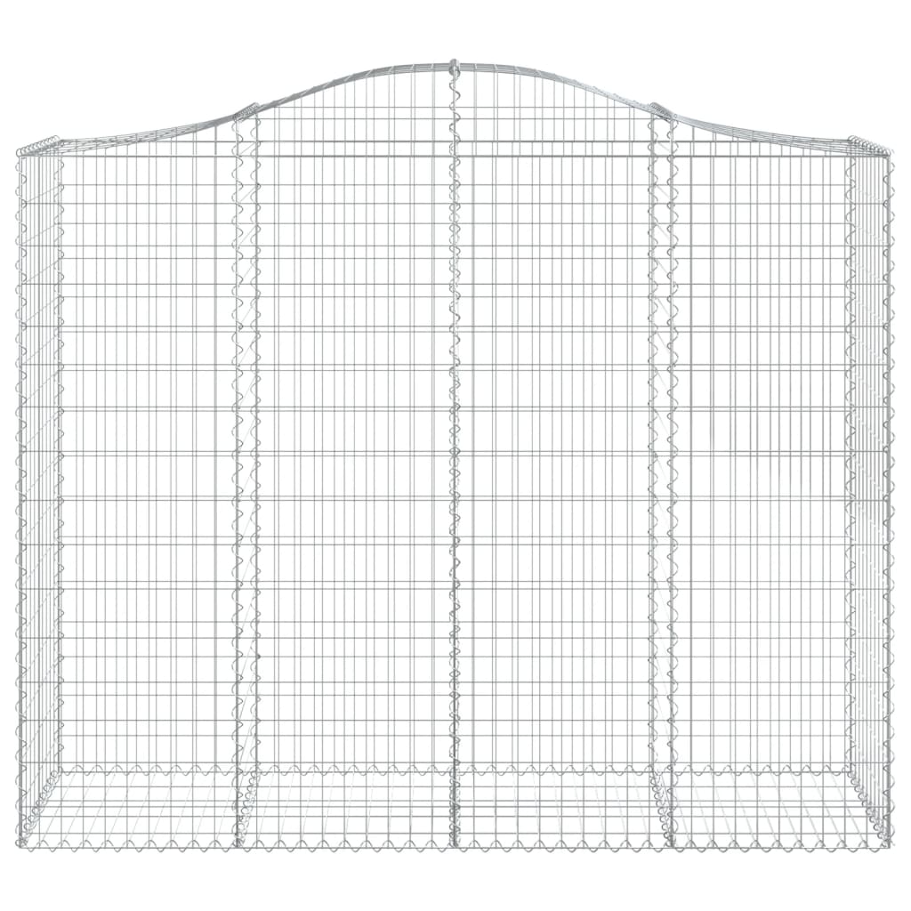 vidaXL Gabions avec arche haute 13 pcs 200x50x160/180 cm Fer galvanisé