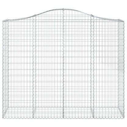 vidaXL Gabions avec arche haute 13 pcs 200x50x160/180 cm Fer galvanisé
