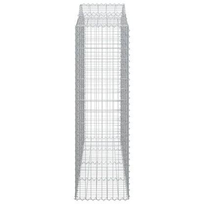 vidaXL Gabions avec arche haute 13 pcs 200x50x160/180 cm Fer galvanisé