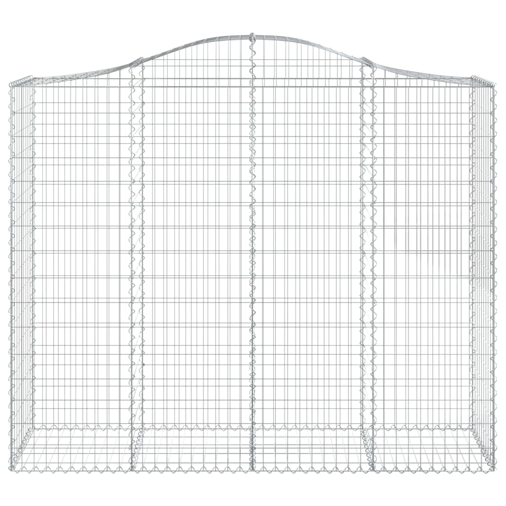 vidaXL Gabionen mit Hochbogen 50Stk. 200x50x160/180cm Verzinktes Eisen
