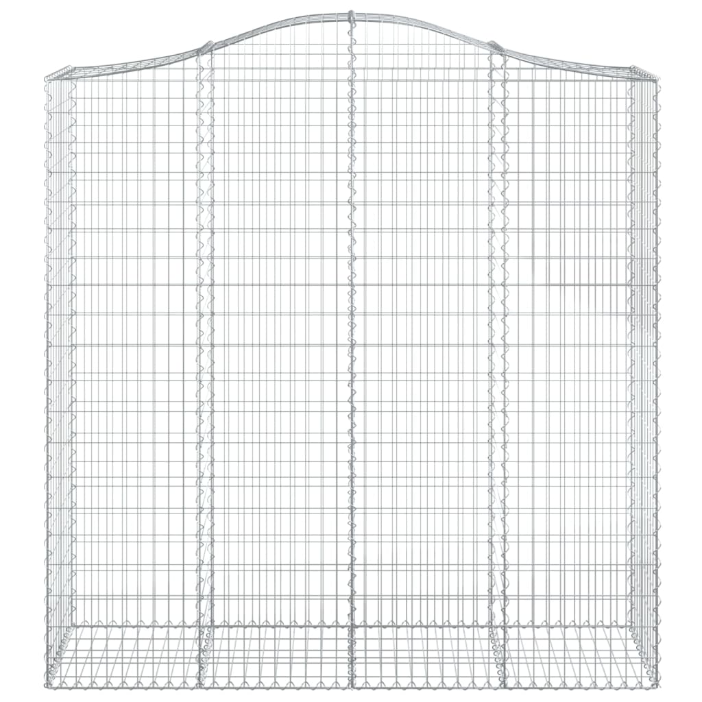 vidaXL Gabionen mit Hochbogen 15Stk. 200x50x200/220cm Verzinktes Eisen