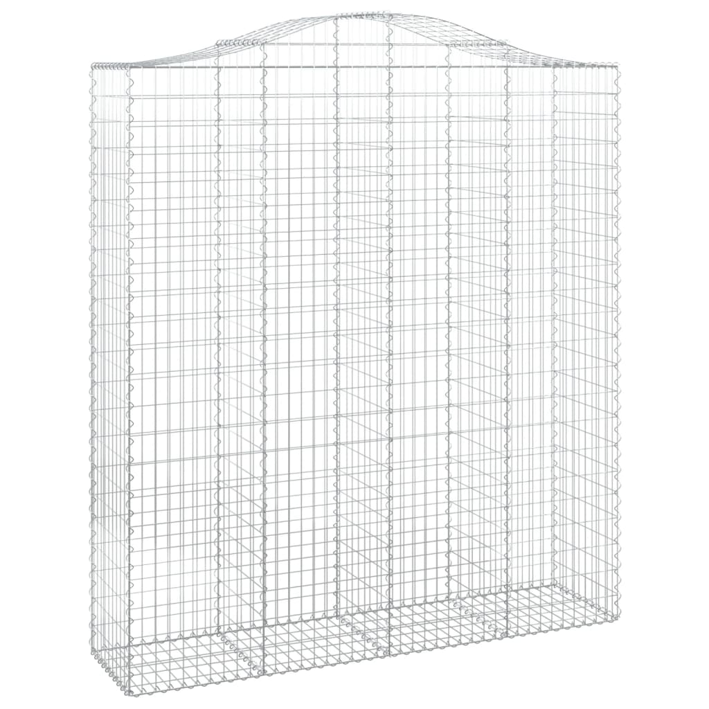 vidaXL Gabions avec arche 4 pcs 200x50x220/240 cm Fer galvanisé