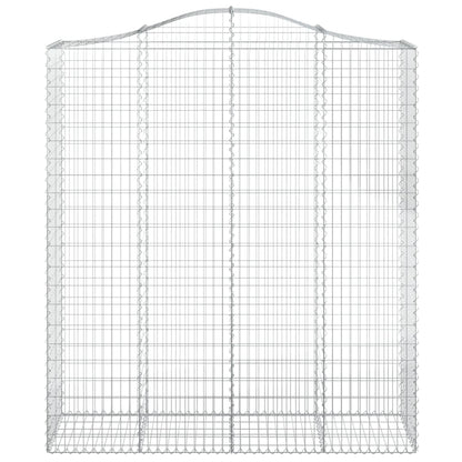 vidaXL Gabions avec arche 4 pcs 200x50x220/240 cm Fer galvanisé
