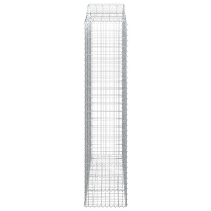 vidaXL Gabions avec arche 5 pcs 200x50x220/240 cm Fer galvanisé