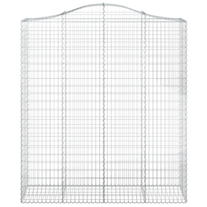 vidaXL Gabions avec arche 10 pcs 200x50x220/240 cm Fer galvanisé