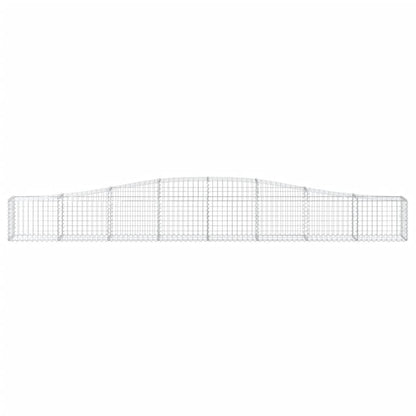 vidaXL Gabionen mit Hochbogen 4 Stk. 400x30x40/60 cm Verzinktes Eisen