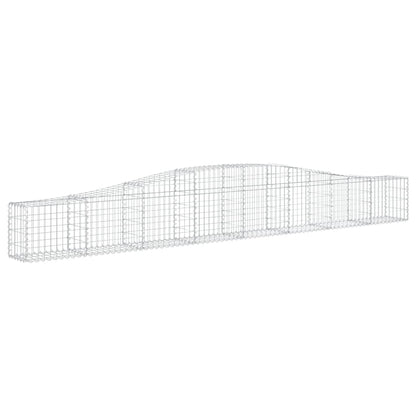 vidaXL Gabionen mit Hochbogen 25 Stk. 400x30x40/60 cm Verzinktes Eisen
