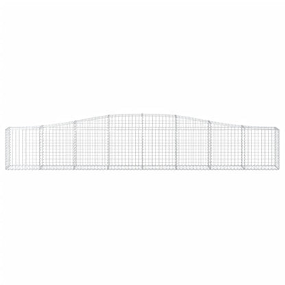vidaXL Gabions avec arche 5 pcs 400x30x60/80 cm Fer galvanisé