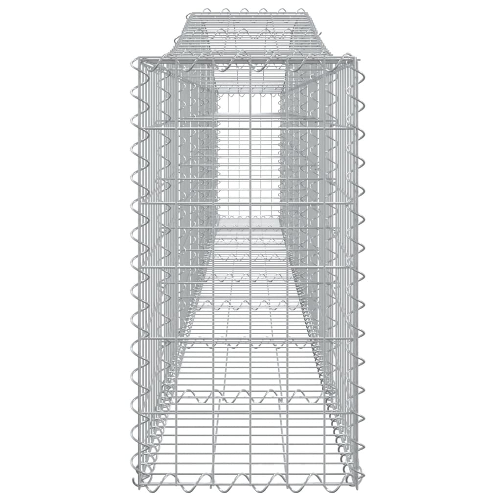 vidaXL Gabions avec arche 5 pcs 400x30x60/80 cm Fer galvanisé