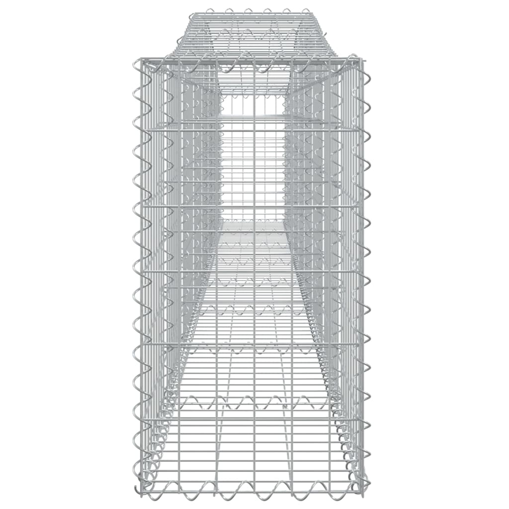 vidaXL Gabions avec arche 8 pcs 400x30x60/80 cm Fer galvanisé
