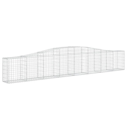 vidaXL Gabions avec arche 9 pcs 400x30x60/80 cm Fer galvanisé