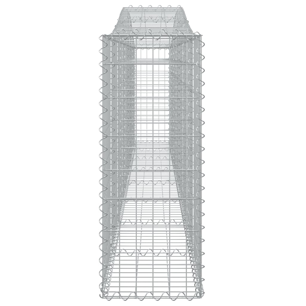 vidaXL Gabions avec arche haute 25 pcs 400x30x80/100 cm Fer galvanisé