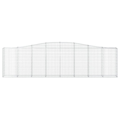 vidaXL Gabions avec arche 3 pèces 400x30x100/120 cm Fer galvanisé