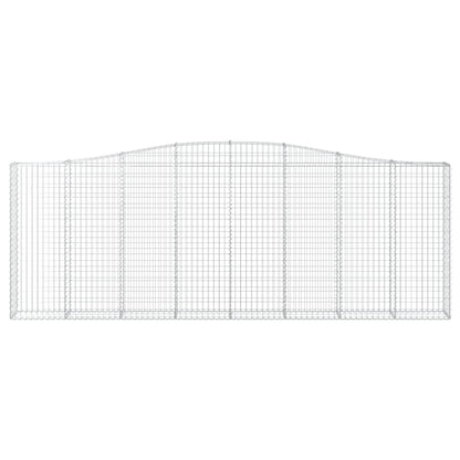 vidaXL Gabions avec arche 5 pcs 400x30x140/160cm Fer galvanisé