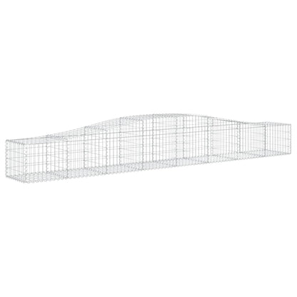 vidaXL Gabions à arc élevé 15 pcs 400x50x40/60 cm Fer galvanisé