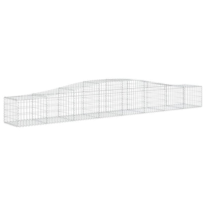 vidaXL Gabionen mit Hochbogen 20 Stk. 400x50x40/60cm Verzinktes Eisen
